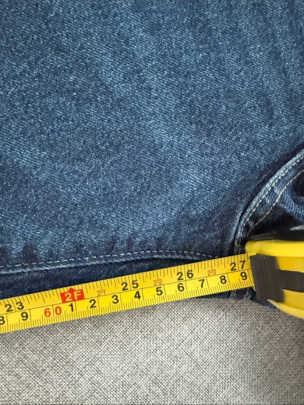 Express straight ankle, high-rise stretch, jeans - Picture 5 of 11